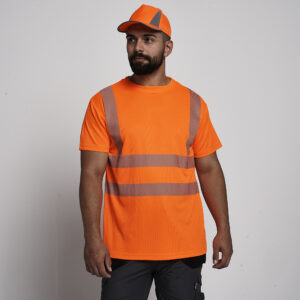 Kapton High Vis Crew Neck Short Sleeve T-Shirt - Super Stretch Reflect