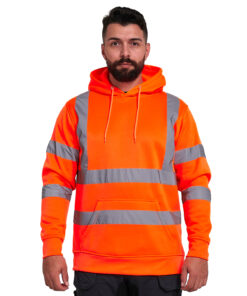 Kapton High Vis Hoodie Sweatshirt Hooded Jumper