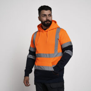 kapton High Vis Hoodie Two Tone Hoody Sweatshirt