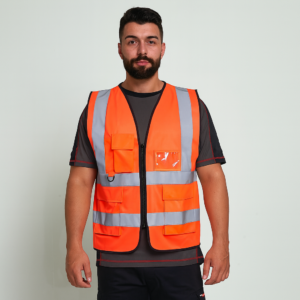 kapton High Vis Vest with Zip Executive Utility Pockets