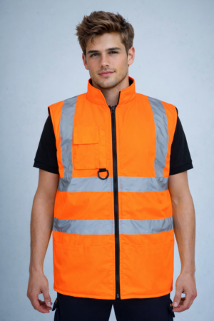 kapton High Vis Body Warmer Gilet Padded Reversible
