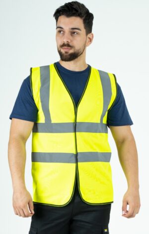 Kapton Essential High Visibility Vest with Velcro Fastening