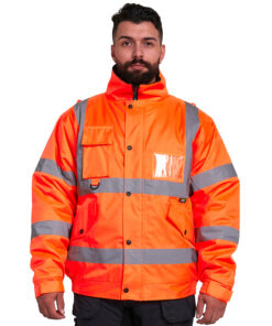 kapton High Vis Waterproof Security Safety Bomber Jacket
