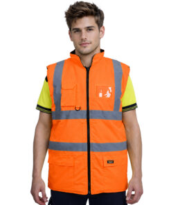 kapton High Vis Body Warmer Gilet Padded Reversible