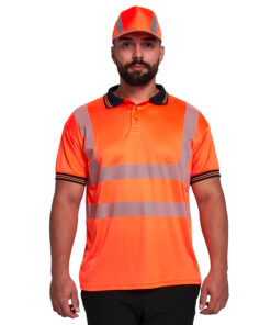 kapton High Vis Polo Short Sleeve - Super Stretch Reflect