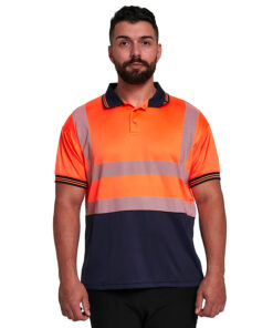 High Vis Polo Shirt Short Sleeve - Super Stretch